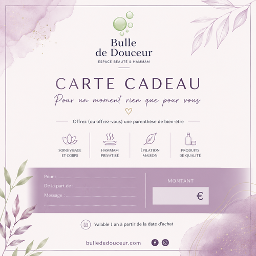 Carte Cadeau Bulle de Douceur - modèle 1