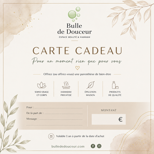 Carte Cadeau Bulle de Douceur - modèle 2